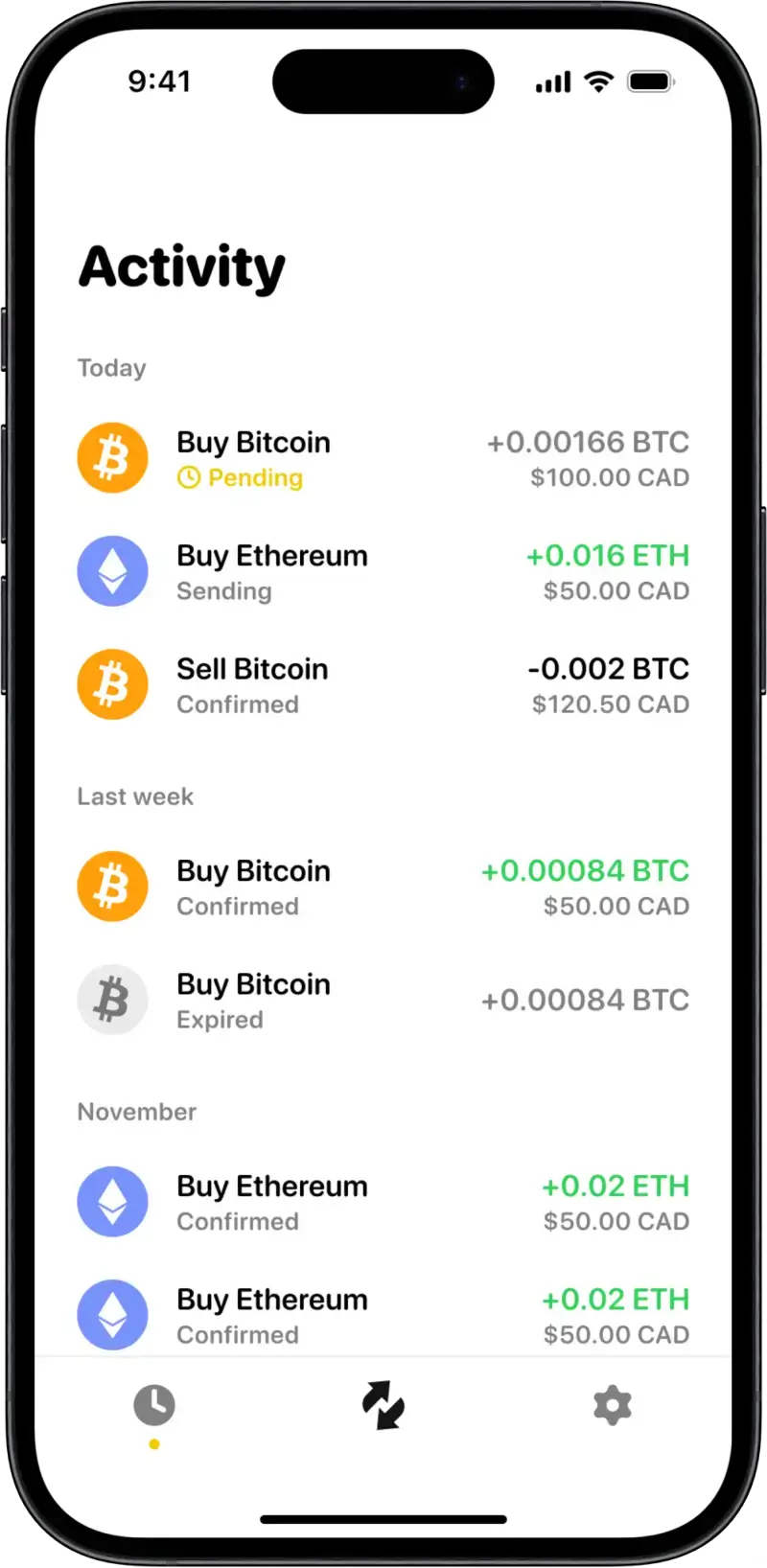 App transparent activity